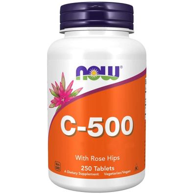 Now Foods, C-500 mit Rose Hips, 250 Tabletten
