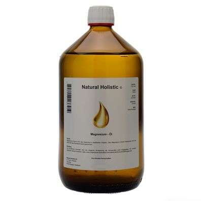 Magnesium-Öl 1000ml 31% Lösung in pharma Veral Glas braun