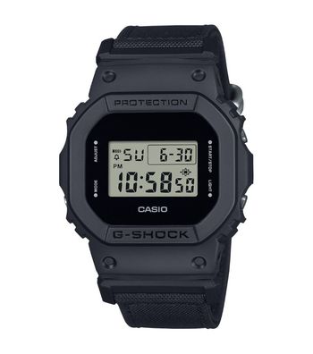Casio G-Shock Armbanduhr Resin Cordura Armband schwarz DW-5600BCE-1ER