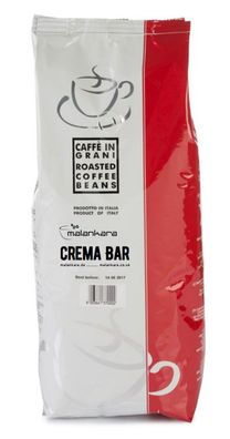 Malankara Crema Bar | Espresso in ganzen Bohnen Kaffee aus Italien (Karton mit 10 kg)