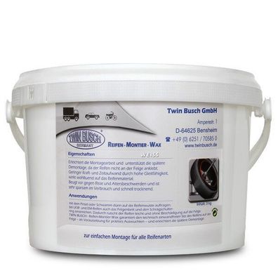 Twin Busch ® 3 kg Reifenmontagepaste | Reifenmontier Wax | Reifenmontierpaste