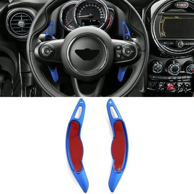 Schaltwippen Verlängerung Alu Blau passt für Mini Clubman F54 Countryman F60