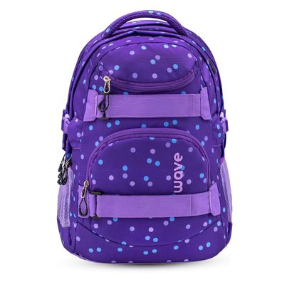 Rucksack Infinity Schulrucksack Tasche "Purple Dots" Kinder Ranzen