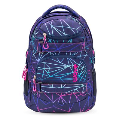 Rucksack Infinity Tasche Schulrucksack "Stripes Purple" Kinder Ranzen