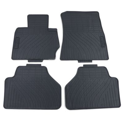 Auto Gummi Fußmatten Schwarz Premium Set passend für BMW X4 F26 13-18