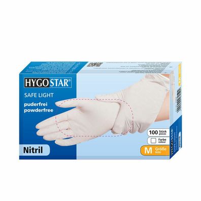 Hygostar Nitril Handschuhe "Safe Light" puderfrei Gr. XS -XXL