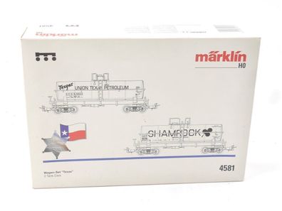 Märklin H0 4581 US Güterwagen Set 2-tlg. Kesselwagen "Texas"