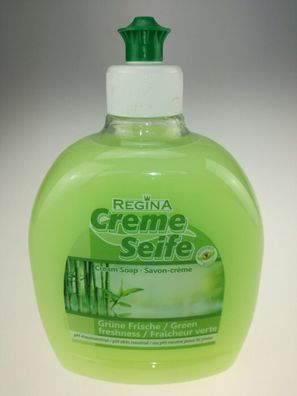 REGINA Spenderflasche Flüssigseife Handseife 500 ml Cremeseife Grüne Frische