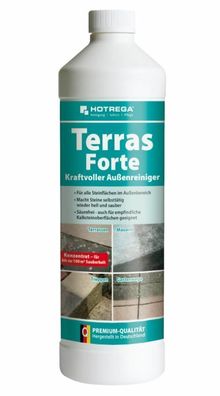 Hotrega® Terras Forte - Kraftvoller Außenreiniger 1 L Konzentrat Stein Beton