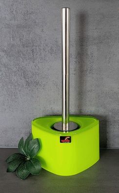 Trix Acryl Kiwigrün WC-Bürste. Dreieck-Design + Intensiv High Shine Farbe