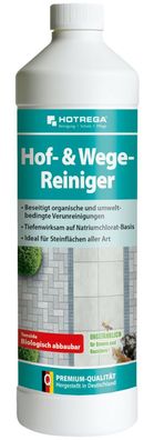 Hotrega Hof - und Wegereiniger 1 L Konzentrat Hofeinfahrten Terrassen