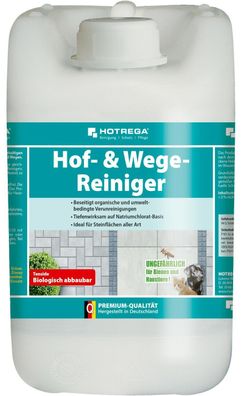 Hotrega Hof - und Wegereiniger 5 L Konzentrat Gehwege Terrassen