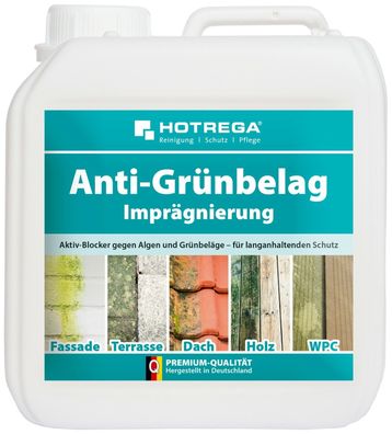 Hotrega Anti – Grünbelag Imprägnierung 2 L Gehwege Hofeinfahrten Natursteine