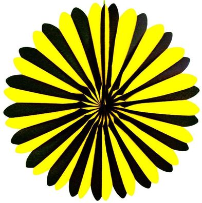 Deko Rosette Gelb – Schwarz 30 oder 60 cm Fasnet Rottweil