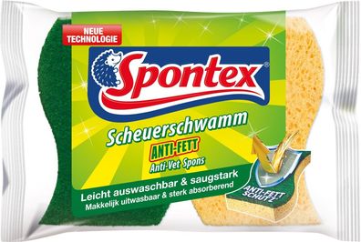 Spontex Anti – Fett Scheuerschwamm 2er Packung Oberflächen