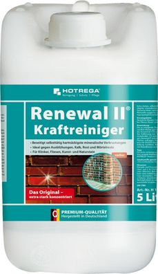 Hotrega Renewal II - Kraftreiniger 5 L Konzentrat Säurefeste Mauern Terrassen