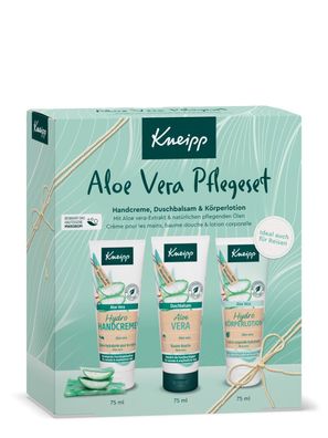 Kneipp Aloe Vera Pflegeset Duschbalsam Handcreme Körperlotion 3 x 75 ml