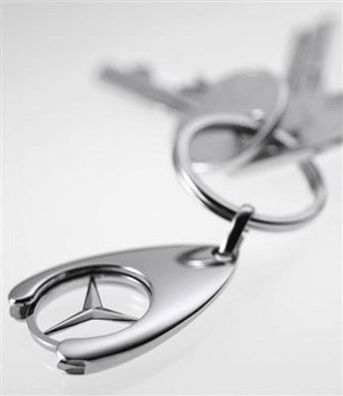 Mercedes-Benz Schlüsselanhänger Einkaufs Chip Einkaufswagen Euro Ersatz