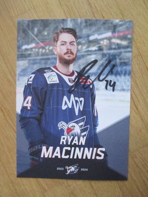 Eishockey Bundesliga Adler Mannheim Saison 23/24 Ryan Macinnis - hands. Autogramm!!!