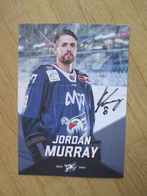 Eishockey Bundesliga Adler Mannheim Saison 23/24 Jordan Murray - hands. Autogramm!!!