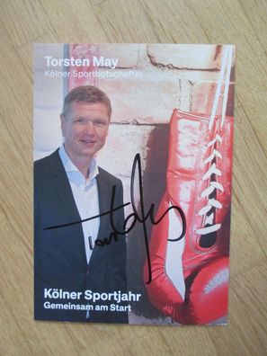 Olympiasieger Boxstar Torsten May - handsigniertes Autogramm!!