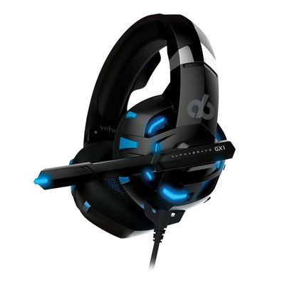 Veho VAB-001-GX1 - Kopfhörer - Gaming -Schwarz mit Blau - headset - Verkabelt