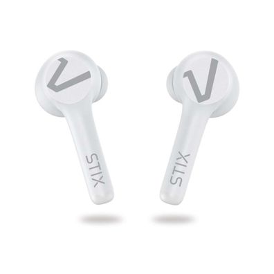 Veho STIX True Wireless In-Earphones Kopfhörer, aufladbare Docking-Tasche, weiß