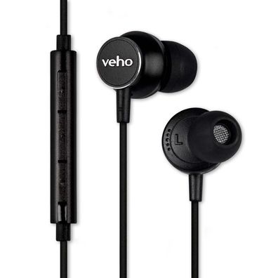 Veho Z-3 - Kopfhörer - im Ohr - Anrufe & Musik - Schwarz - Binaural - Digital