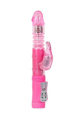 Vibrator FirstThruster Vibrator mit Klitorisreizer Vibrator mit Reizarm Pink