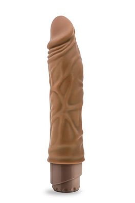 Vibrator realistisch Klitoris Stimulator Vibration Dr Skin Cock Vibe 19cm Braun