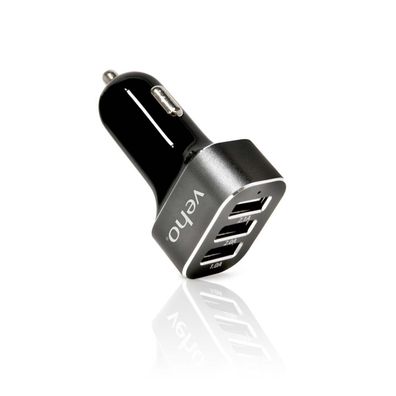 Veho VAA-010 - Kfz-Batterieladegerät - 5.1 A - 3 Ausgabeanschlussstellen (USB)