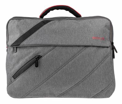 BestLife Umhänge-Tasche für für Laptop bis 15,6 Zoll grau / orange