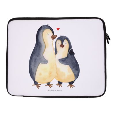 Mr. & Mrs. Panda Notebook Tasche Pinguin umarmend ohne Spruch