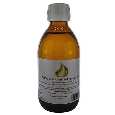 DMSO 99,9% Reinheit 250 ml nach ph. eur. in pharma Sirup Glas braun