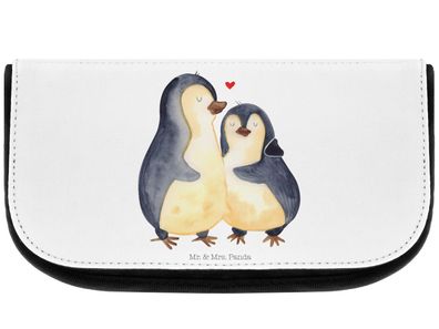 Mr. & Mrs. Panda Kosmetiktasche Pinguin umarmen ohne Spruch