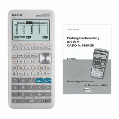 Taschenrechner Casio FX-9860 G III im SET mit Arbeitsbuch für wertvollen Tipps