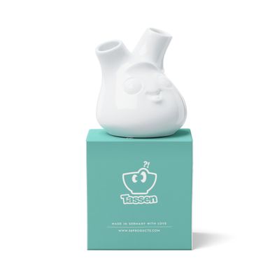 Vase Kess in weiß - klein - Fiftyeight - T019401 - 2 Öffnungen