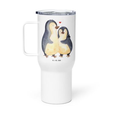 Mr. & Mrs. Panda XXL Thermobecher Pinguin umarmen ohne Spruch