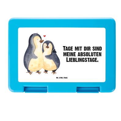 Mr. & Mrs. Panda Brotdose Pinguin umarmen mit Spruch