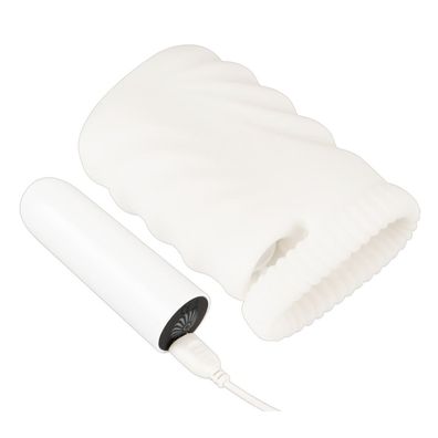 Masturbator & Vibration Handjob-Sleeve mit Hodenring Super Soft