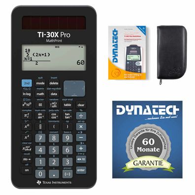 TI-30 X Pro MP + Schutztasche schwarz + Buch: Plus MV + Garantie 60M