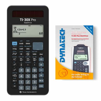 TI-30 X Pro MathPrint + Buch: Im Fokus II: TI-30X Plus MV (Gr. Taschenrechner)