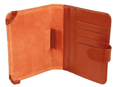 Schutztasche Schutzhüllle Taschenrechner CalcCase Casio EWG Braun Rindsleder