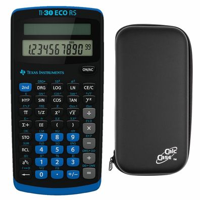 Taschenrechner TI30 ECO RS Schutztasche CalcCase Tiny Solar Hülle Aktions-Set