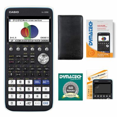 Taschenrechner Casio FX-CG 50 inkl Schutztasche, Arbeitsbuch, Schutzfolie im Set