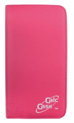 Schutztasche Schutzhülle Grafikrechner CalcCase Taschenrechner Schutz Pink Leder