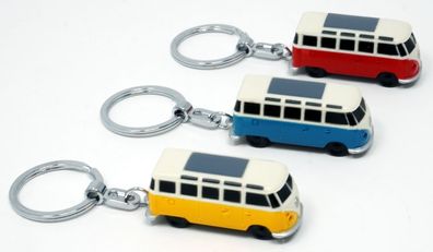 Schlüsselanhänger VW T1 Samba Bus Bully mit LED Beleuchtung Schlüsselring