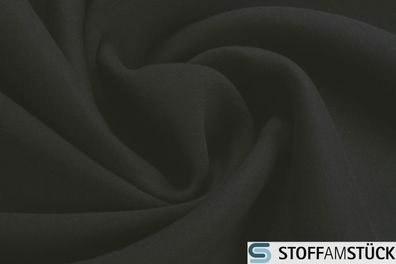 0,5 Meter Baumwolle Polyester Sweat Jersey schwarz angeraut weich dick