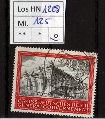Los HN1208: Deutsches Reich Mi. 125, gest.