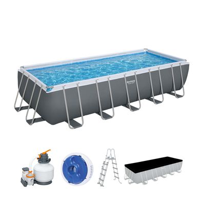 Power Steel™ Frame Pool Komplett-Set mit Sandfilteranlage 640 x 274 x 132 cm, ...